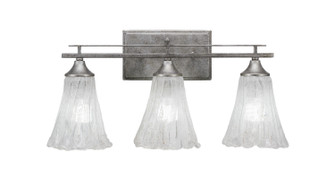 Uptowne Three Light Bath Bar in Aged Silver (200|133-AS-729)