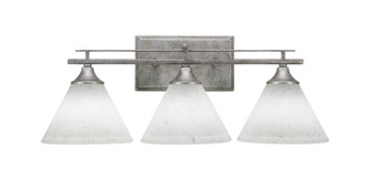 Uptowne Three Light Bath Bar in Aged Silver (200|133-AS-312)