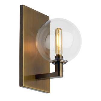 Gambit One Light Wall Sconce in Aged Brass (182|700WSGMBSCR)