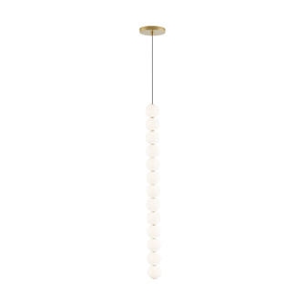 Orbet LED Pendant in Natural Brass (182|700TDOBT13NB-LED927)