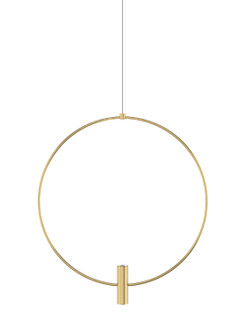 Layla LED Pendant in Natural Brass (182|700MPLAY18NB-LED930)