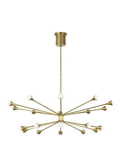 Lody LED Chandelier in Aged Brass (182|700LDY20R-LED930)