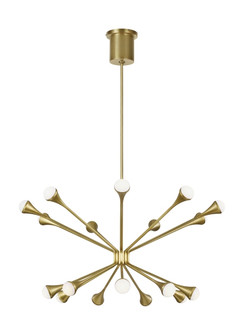 Lody LED Chandelier in Aged Brass (182|700LDY18R-LED930)