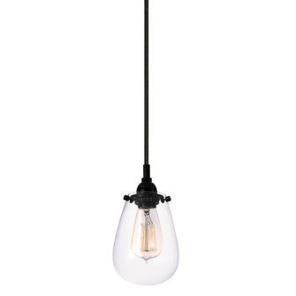 Chelsea One Light Pendant in Satin Black (69|4291.25)