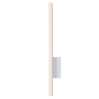 Stiletto LED Wall Sconce in Bright Satin Aluminum (69|2340.16-DIM)