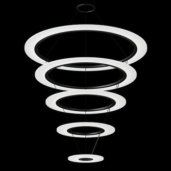 Arctic Rings LED Pendant in Satin Black (69|2078.25)