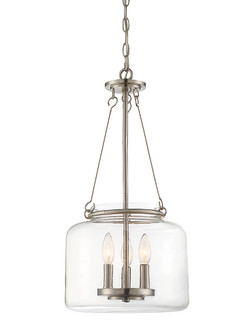 Akron Three Light Pendant in Satin Nickel (51|7-9006-3-SN)