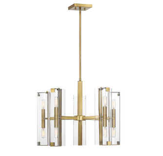 Winfield Ten Light Chandelier in Warm Brass (51|1-9772-10-322)