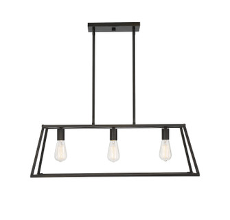 Denton Three Light Linear Chandelier in Classic Bronze (51|1-326-3-44)