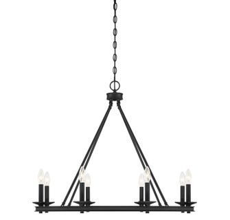 Middleton Eight Light Chandelier in Matte Black (51|1-308-8-89)