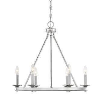 Middleton Six Light Chandelier in Polished Nickel (51|1-307-6-109)