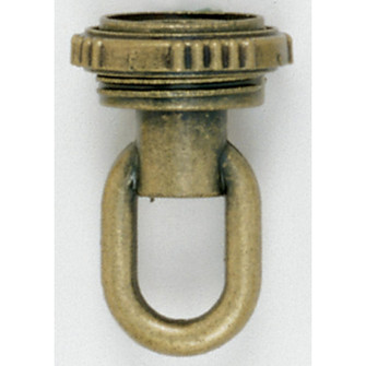 1/4 Ip Matching Screw Collar Loop With Ring in Antique Brass (230|90-336)