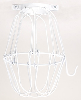 Light Bulb Cage in White (230|90-1917)
