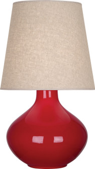 June One Light Table Lamp in Ruby Red Glazed Ceramic (165|RR991)