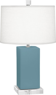 Harvey One Light Accent Lamp in Matte Steel Blue Glazed Ceramic (165|MOB90)
