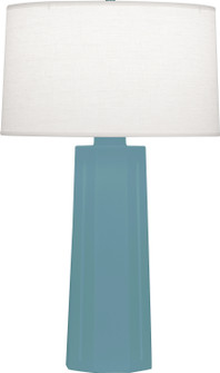 Mason One Light Table Lamp in Matte Steel Blue Glazed Ceramic (165|MOB60)