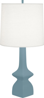 Jasmine One Light Table Lamp in MATTE STEEL BLUE GLAZED CERAMIC (165|MOB10)