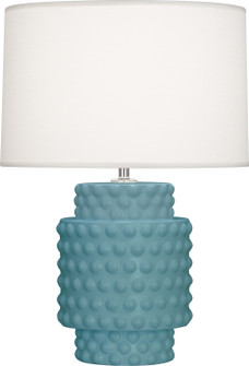 Dolly One Light Accent Lamp in Matte Steel Blue Glazed Textured Ceramic (165|MOB09)