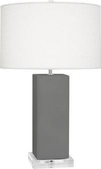 Harvey One Light Table Lamp in Matte Ash Glazed Ceramic (165|MCR95)