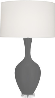 Audrey One Light Table Lamp in Matte Ash Glazed Ceramic (165|MCR80)