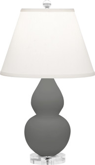 Small Double Gourd One Light Accent Lamp in Matte Ash Glazed Ceramic w/Lucite Base (165|MCR53)