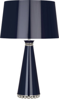 Pearl One Light Table Lamp in Midnight Blue Lacquered Paint w/Polished Nickel (165|MB45)