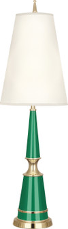 Jonathan Adler Versailles One Light Table Lamp in Emerald Lacquered Paint w/Modern Brass (165|G901X)
