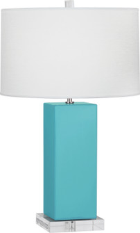 Harvey One Light Table Lamp in Egg Blue Glazed Ceramic (165|EB995)