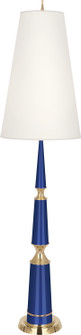 Jonathan Adler Versailles One Light Floor Lamp in Navy Lacquered Paint w/Modern Brass (165|C902X)