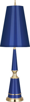 Jonathan Adler Versailles One Light Table Lamp in Navy Lacquered Paint w/Modern Brass (165|C901)