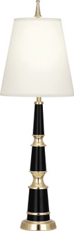 Jonathan Adler Versailles One Light Accent Lamp in Black Lacquered Paint w/Modern Brass (165|B900X)