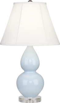 Small Double Gourd One Light Accent Lamp in Baby Blue Glazed Ceramic w/Lucite Base (165|A696)