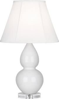 Small Double Gourd One Light Accent Lamp in Lily Glazed Ceramic w/Lucite Base (165|A690)