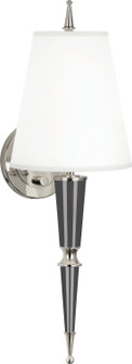 Jonathan Adler Versailles One Light Wall Sconce in Ash Lacquered Paint w/Polished Nickel (165|A603X)