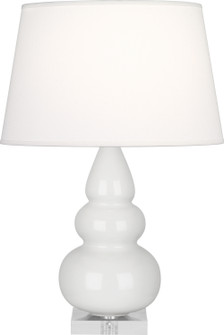 Small Triple Gourd One Light Accent Lamp in Lily Glazed Ceramic w/Lucite Base (165|A281X)