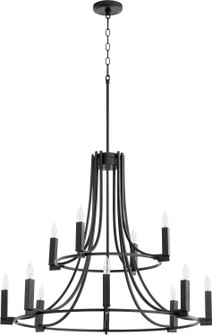 Olympus 12 Light Chandelier in Textured Black (19|696-12-69)