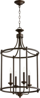 Rossington Four Light Entry Pendant in Oiled Bronze (19|6822-4-86)