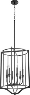 Marquee Six Light Pendant in Textured Black (19|6814-6-69)