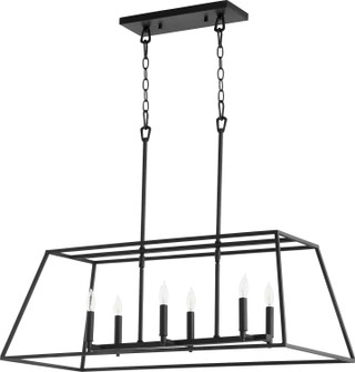 Gabriel Six Light Pendant in Textured Black (19|654-6-69)