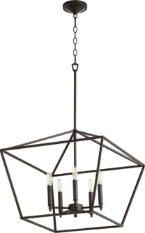 Gabriel Five Light Entry Pendant in Oiled Bronze (19|644-5-86)