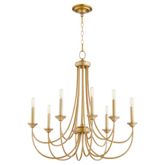 Brooks Eight Light Chandelier in Aged Brass (19|6250-8-80)