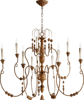 Salento Nine Light Chandelier in French Umber (19|6206-9-94)