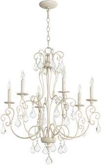 Ariel Six Light Chandelier in Persian White (19|6205-6-70)