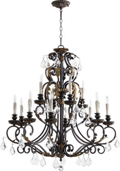 Rio Salado 12 Light Chandelier in Toasted Sienna With Mystic Silver (19|6157-12-44)