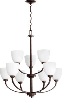 Reyes Nine Light Chandelier in Oiled Bronze (19|6060-9-86)