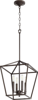 Gabriel Four Light Entry Pendant in Oiled Bronze (19|604-4-86)