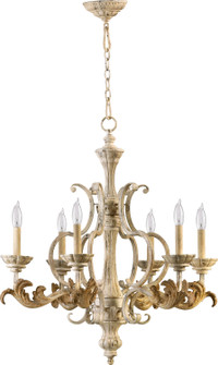 Florence Six Light Chandelier in Persian White (19|6037-6-70)