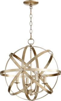 Celeste Four Light Chandelier in Aged Silver Leaf (19|6009-4-60)