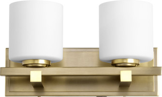 5669 Cylinder Lighting Series Two Light Wall Mount in Aged Brass (19|5669-2-80)