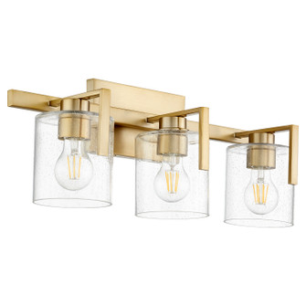 5190 Lighting Series Three Light Vanity in Aged Brass (19|5190-3-80)